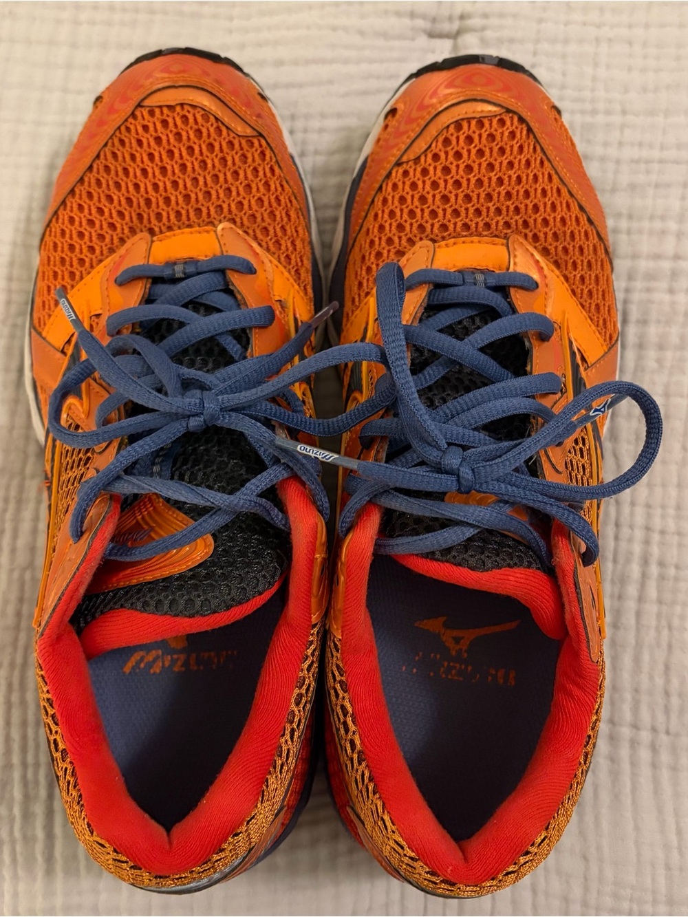 Mizuno Wave Creation 12 Orange and Blue Running Shoes - Women’s SZ 9
